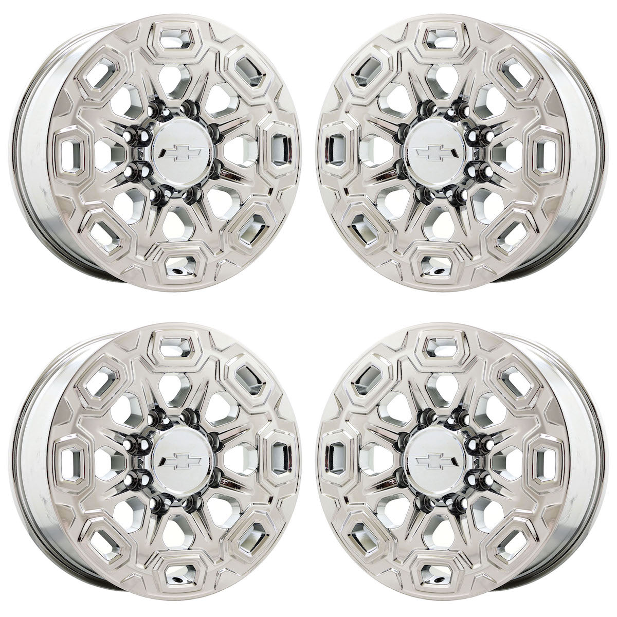 20" Chevrolet Silverado 2500 3500 Chrome wheels rims Factory OEM set 5946